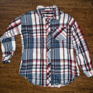 Women's Maurice's Plaid Flannel Size S  VGUC
